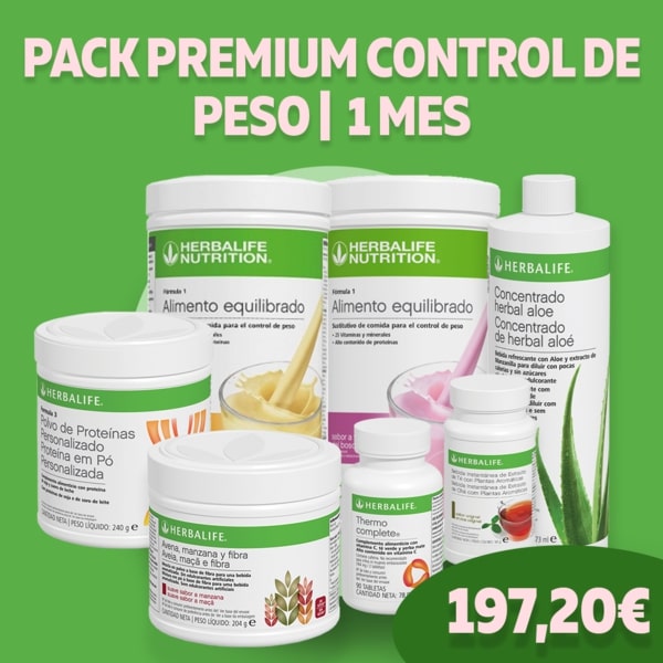 Pack premium control de peso Herbalife | 1 mes