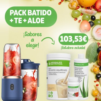 Packbatido+te+aloe+batidora